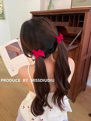 Cherrykoko Kẹp Tóc Hình Nơ Ruy Băng mini Dễ Thương Phong Cách Hàn ...