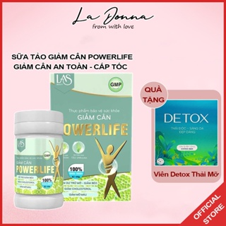[CHÍNH HÃNG] sữa tảo giảm cân POWERLIFE hủ nhỏ 260gr LAS BEAUTY...