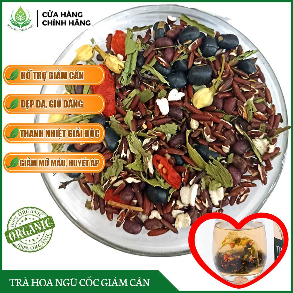 [CHÍNH HÃNG] Trà Hoa Ngũ Cốc Giảm Cân gồm Hạt Muồng, Gạo Lứt, Đậu ...