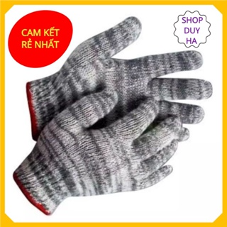 [CHUYÊN SỈ] Găng tay len sợi bảo hộ lao động màu muối tiêu loại 1...