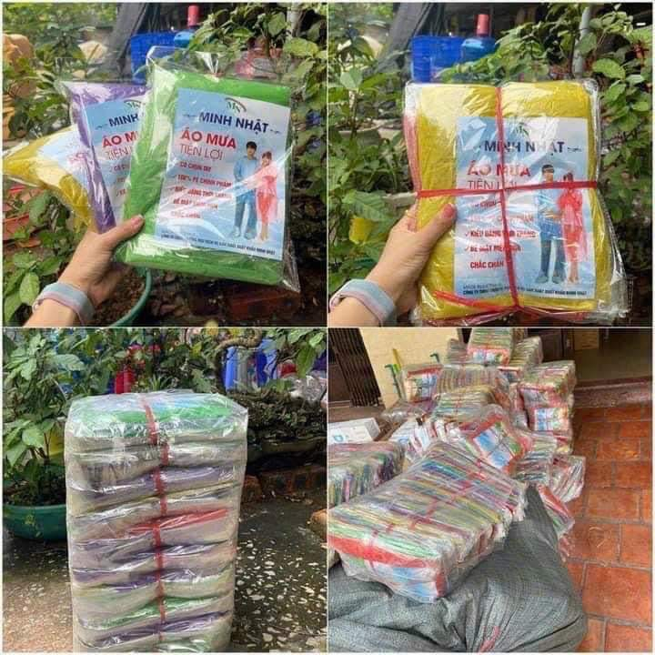 Combo 10 Áo Mưa Giấy Chấm Bi Rất Tốt Và Rất Dai...