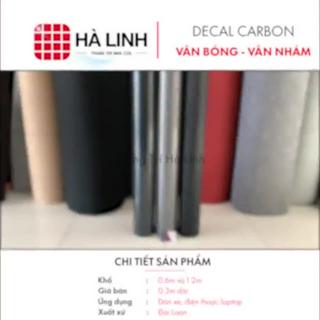 Decal carbon dán xe máy ô tô 5d, decan vân cacbon nhám bóng dán đi...