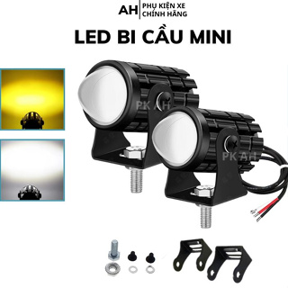 Đèn Trợ Sáng xe may xe điện đèn bi cầu mini chính hãng bi Cầu đen ...