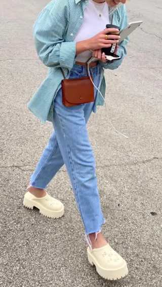 Dép Sục Gucci Nữ,Sục GC Đế Cao Phong Cách Thời Trang...