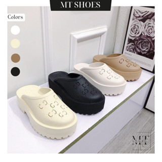 Dép sục nữ GC - Giày sục đế độn cao 5P nhựa xốp nhẹ êm chân kiểu d...