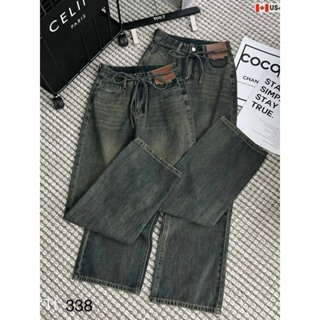 g QUẦN JEANS ỐNG SUÔNG FORM RỘNG PHỐI DÂY RÚT CỰC HOT. QUẦN BÒ NỮ ...
