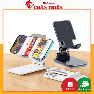 Giá đỡ điện thoại máy tính bảng gấp gọn đen trắng, livestream, học...