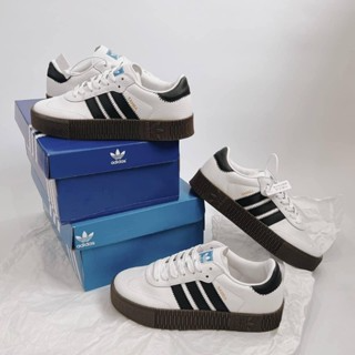 Giày thể thao Adidas Samba đế cao trắng 3 sọc đen phong cách Full ...