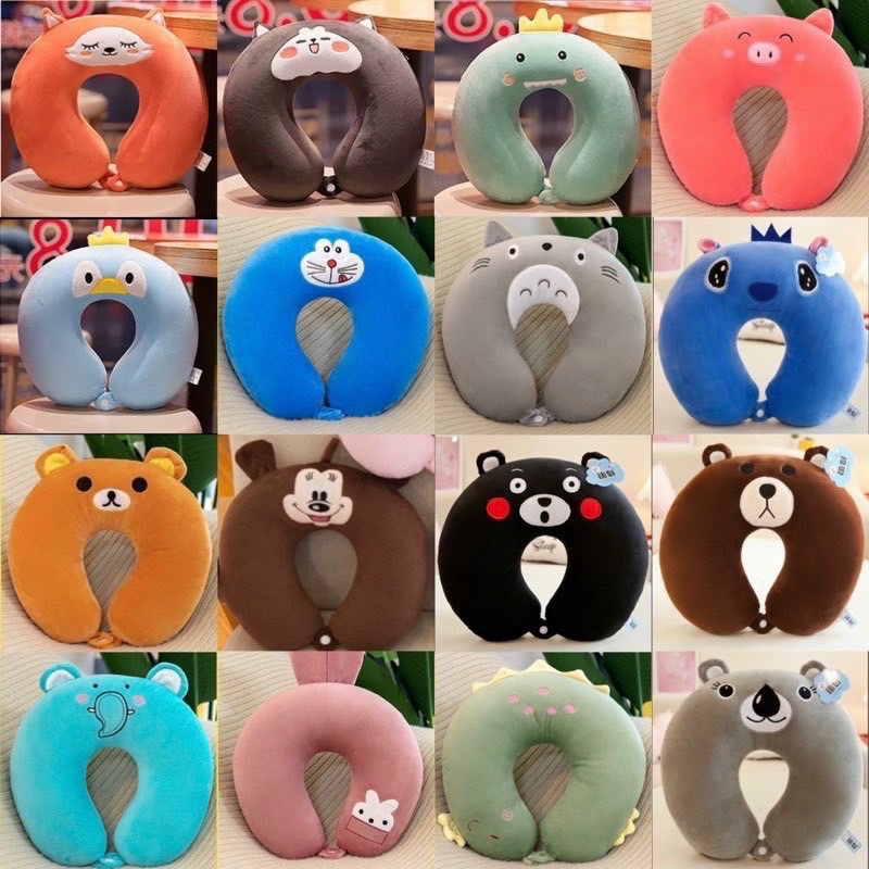 Gối chữ U kê cổ chống đau mỏi vai gáy dùng cho văn phòng du lịch q...