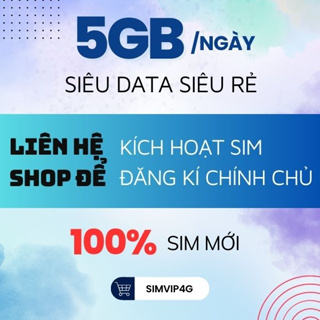 Sim 4G, sim số đẹp Vietnamobile, đăng ký gói 5GB/ngày thả ga vào m...