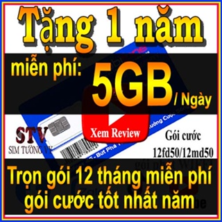 Sim 4g 1 năm mobifone 12fd50 /12mdt50, mdt250a trọn gói miễn phí 1...
