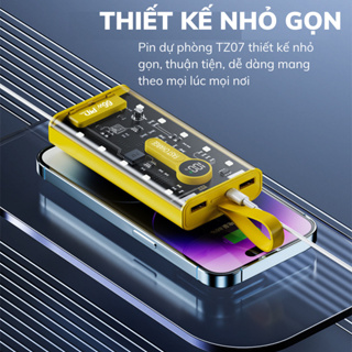 Sạc dự phòng trong suốt 66W, Hỗ Trợ Sạc Nhanh Chuẩn PD, Chính hãng...