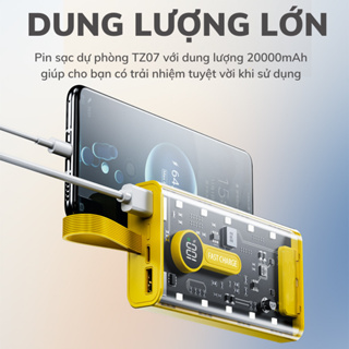 Sạc dự phòng trong suốt 66W, Hỗ Trợ Sạc Nhanh Chuẩn PD, Chính hãng...