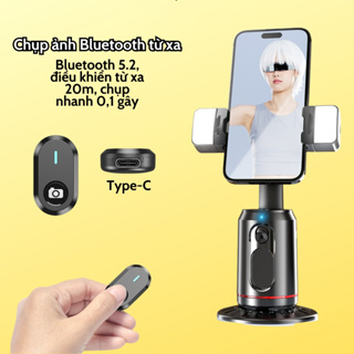Gimbal AI bản cao cấp Q02 full phụ kiện xoay 360 độ, tích hợp đèn ...