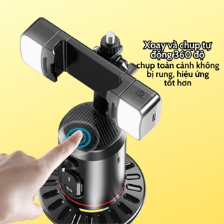 Gimbal AI bản cao cấp Q02 full phụ kiện xoay 360 độ, tích hợp đèn ...