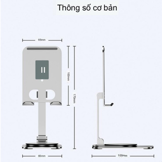 Giá đỡ điện thoại máy tính bảng ipad kim loại siêu mỏng trục xoay ...