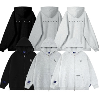 Áo Khoác Nỉ Hoodie Zip Thêu NQ30 AM Form Rộng Nam Nữ Unisex...