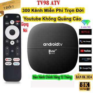 Android TV Box TV98 Giọng Nói  300 Kênh Miễn Phí Tiếng Việt Hát Ka...