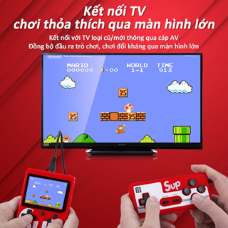 Máy Chơi Game Sup 400,Kèm Tay Cầm Dành Cho 2 Người ,Màn hình rộng ...