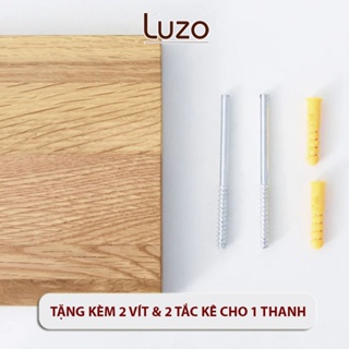 Kệ Gỗ Treo Tường Trang Trí Decor Phòng Khách Thanh Ngang - Tặng Kè...