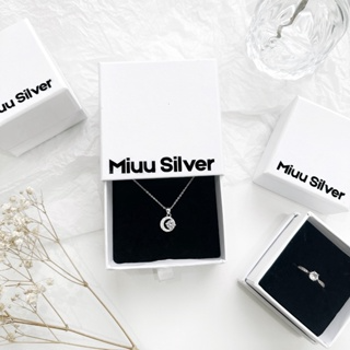 Hộp đựng trang sức bạc, nhẫn, dây chuyền, bông tai Miuu Silver, qu...