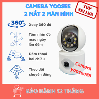 (BH 1 NĂM) Camera wifi YooSee 6.0Mpx 2 mắt xem 2 khung hình cùng l...