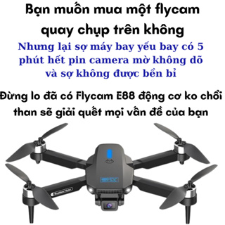 Máy bay camera flycam mini giá rẻ flycam drone E88 Max điều khiển ...