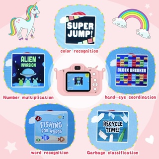 Camera trẻ em, Camera kỹ thuật số trẻ em 1080P với thẻ TF 32GB, Vỏ...