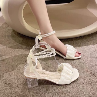 Sandal cao gót nữ 5 phân quai ngọc hot Trend, giày cao gót 5 phân ...