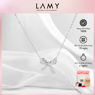 Dây chuyền bạc nư CDE Bow Necklace Silver CDE601902 - Bạc cao cấp...