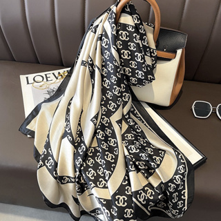 Khăn Choàng Lụa Khăn Lụa Dáng Dài 180x90cm Họa Tiết Thanh Lịch Nhẹ...