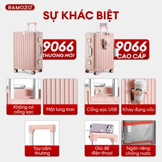 Vali Bamozo Khung Nhôm 9066 Size 20/24/28 Cao Cấp Bịt 4 Góc Chống ...