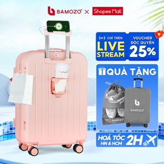 Vali Du Lịch Bamozo 8812 Thời Trang Size 20/24inch, ABS Cao Cấp Bả...