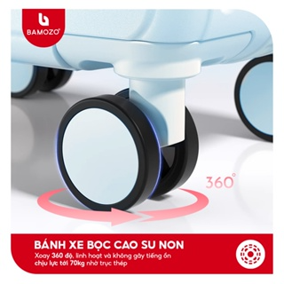 Vali Du Lịch Bamozo 8812 Thời Trang Size 20/24inch, ABS Cao Cấp Bả...