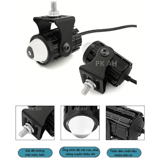 Đèn Trợ Sáng xe may xe điện đèn bi cầu mini chính hãng bi Cầu đen ...