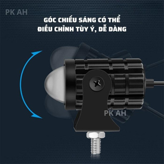 Đèn Trợ Sáng xe may xe điện đèn bi cầu mini chính hãng bi Cầu đen ...