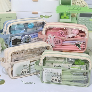 Túi Đựng Bút Trong Suốt Cỡ Lớn Chống Thấm Nước Phong Cách Hàn Quốc...