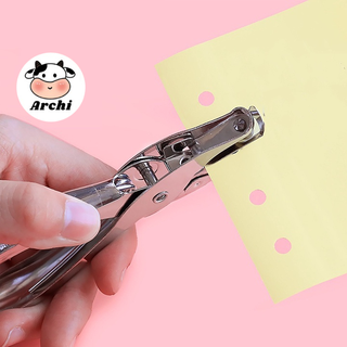 Kìm bấm lỗ giấy refill dụng cụ bấm lỗ giấy đơn làm sổ còng sổ tiện...