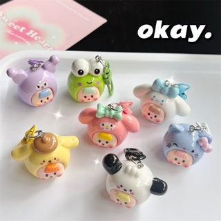 Móc Khóa Hình Mặt Em Bé Sanrio Cinnamoroll Kulomi Hoạt Hình Đáng Y...