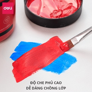 Màu nước acrylic dạng hũ 100ml chuyên nghiệp Deli - dùng để vẽ cus...
