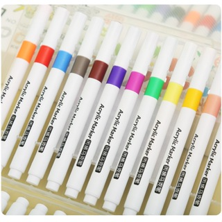 Bút Màu 12/24/36/48/60 Acrylic Marker Vẽ Trên Mọi Chất Liệu Có Thể...