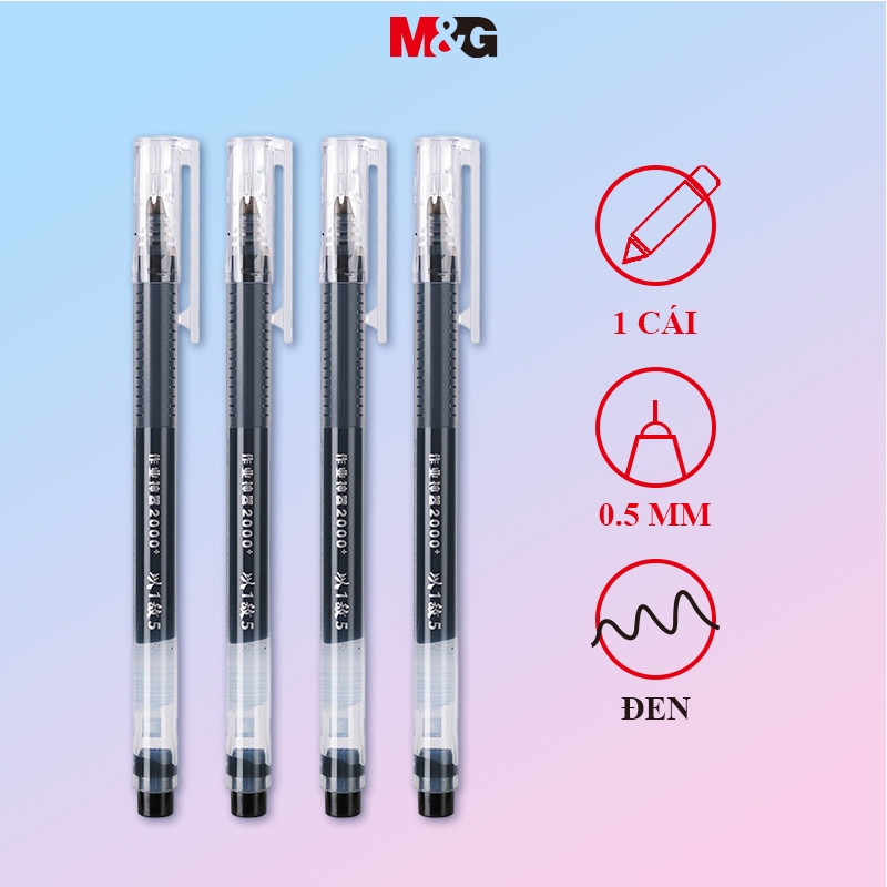 MG bút gel Bút viết bi nước Hộp Đựng Bút Hình Tam Giác Cỡ Lớn 0.5m...