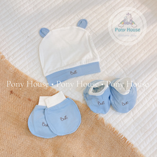Set Mũ, Bao Tay, Bao Chân Baru Baby Mềm Mại Cho Bé Sơ Sinh - Phụ K...