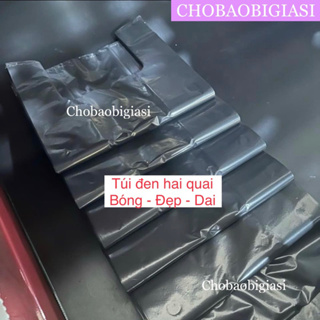 1kg/size Túi nilong đen bóng đẹp, dẻo, dai, túi xốp đen, túi hai q...