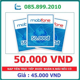 Thẻ Cào Mobifone Mệnh Giá 100K - 50K - 200K ( Nạp Nhanh Chiết Khấu...