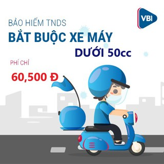 TOÀN QUỐC [ E-Voucher] Bảo Hiểm TRÁCH NHIỆM DÂN SỰ XE MÁY dưới 50c...