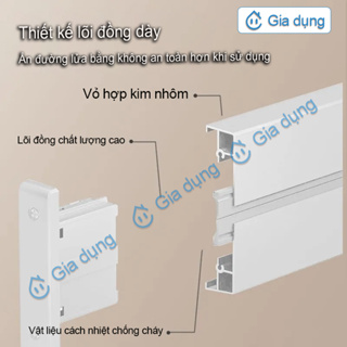 Ổ cắm điện thông minh gắn tường cao cấp 220250V / 32A thanh dài 50...