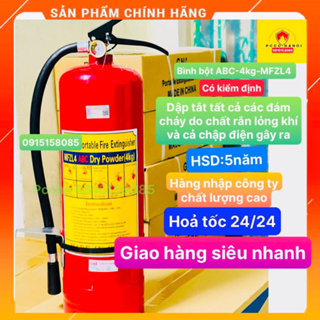 BÌNH BỘT ABC-4kg-MFZL4 Có KIỂM ĐỊNH-CHẤT LƯỢNG TỐT NHẤT HIỆN NAY  ...