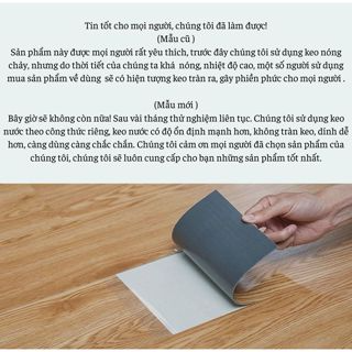 [FREESHIP] - Miếng nhựa lót sàn giả vân gỗ sang trọng, có keo sẵn ...