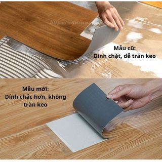 [FREESHIP] - Miếng nhựa lót sàn giả vân gỗ sang trọng, có keo sẵn ...